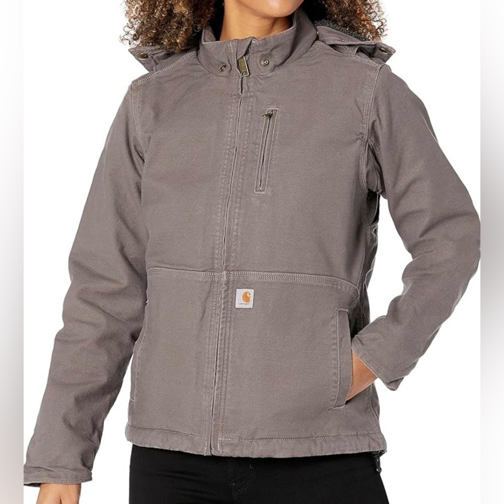 Carhartt Full Swing Caldwell coat women’s 1X 16/18 taupe gray 102248